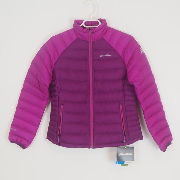 Eddie Bauer First Ascent 800 Stormdown Purple Puffer Jacket Women's Small NWT - Picture 1 of 11